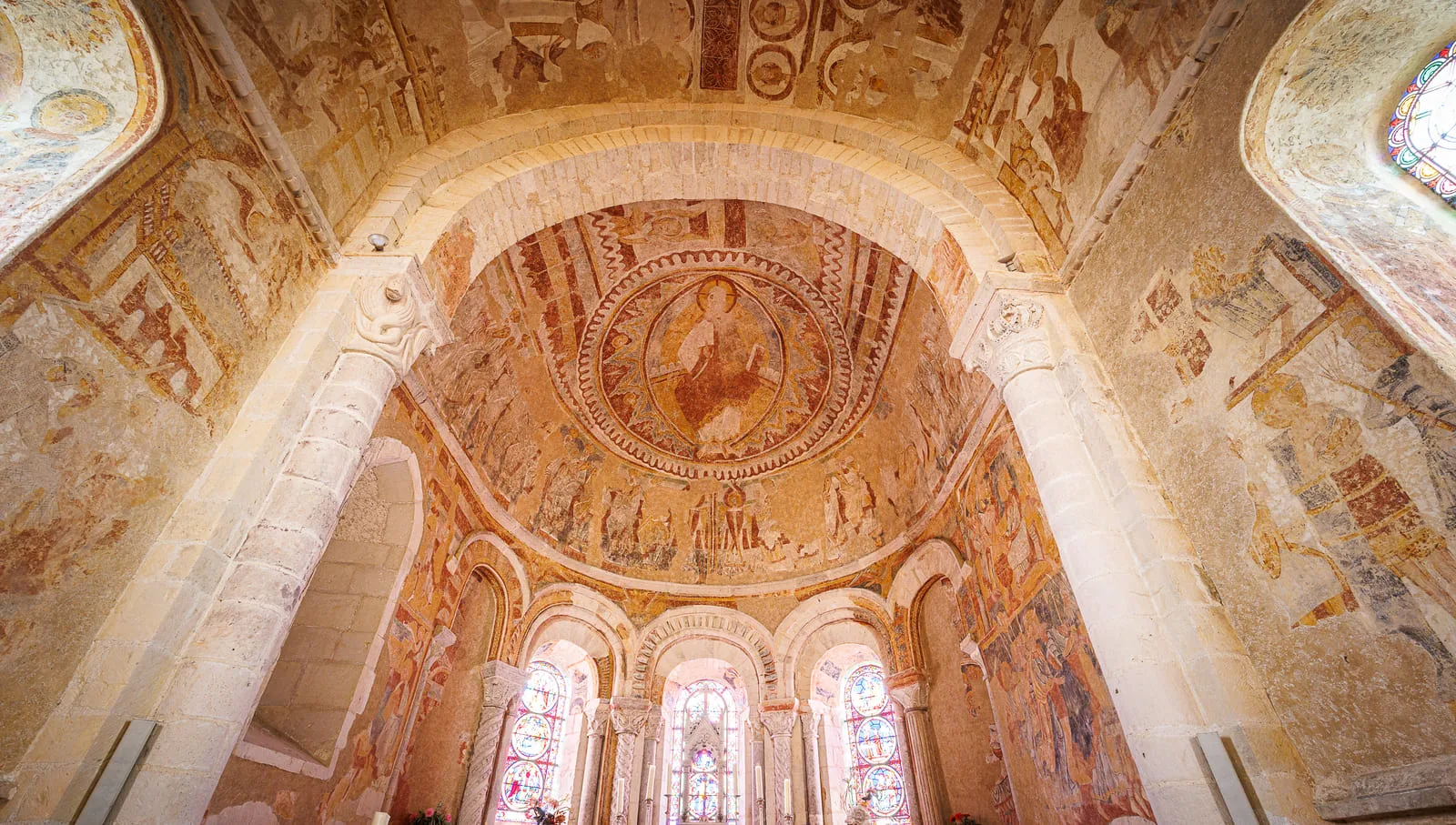 Fresques plafond de Chalivoy