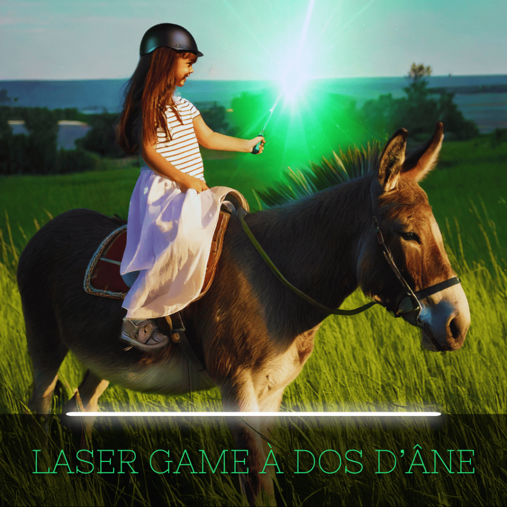 Laser Game à dos d’âne