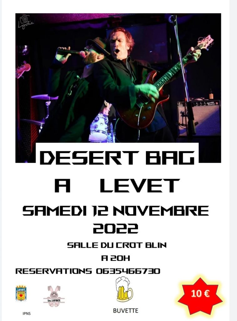 affiche desert bag concert