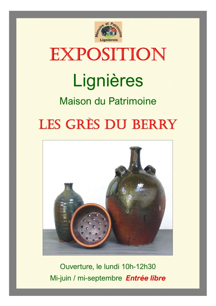 affiche expo 2025 grès berry MPL Lignières