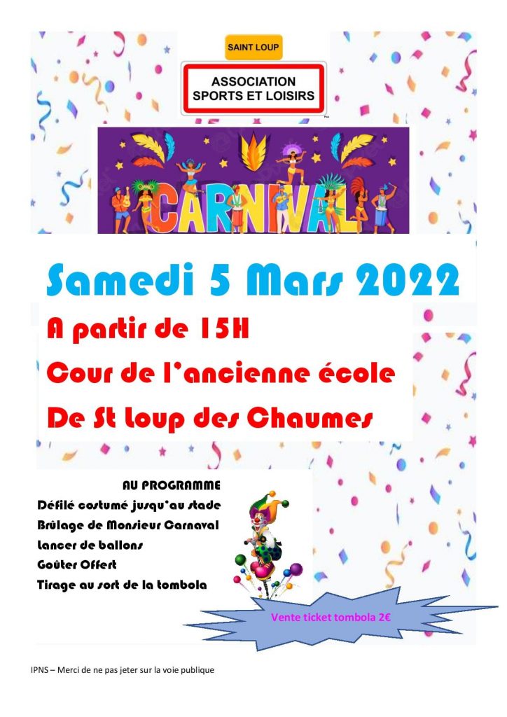 carnaval de St Loup