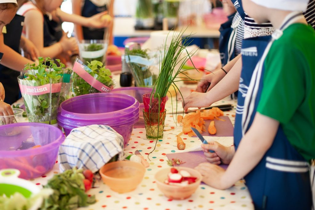 puce atelier cuisine nutrition cours enfants repas