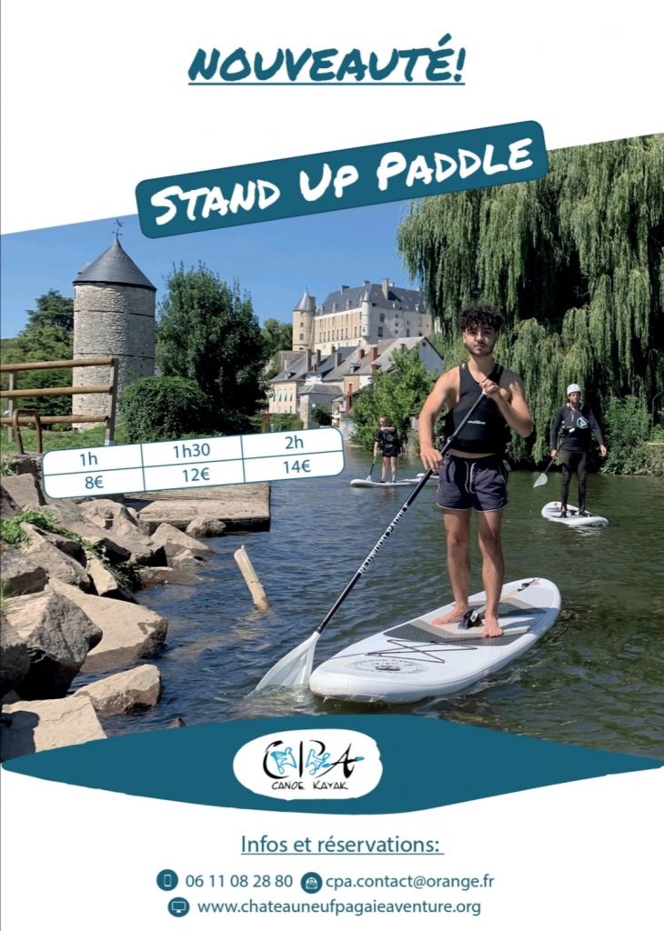 stand up paddle chateauneuf